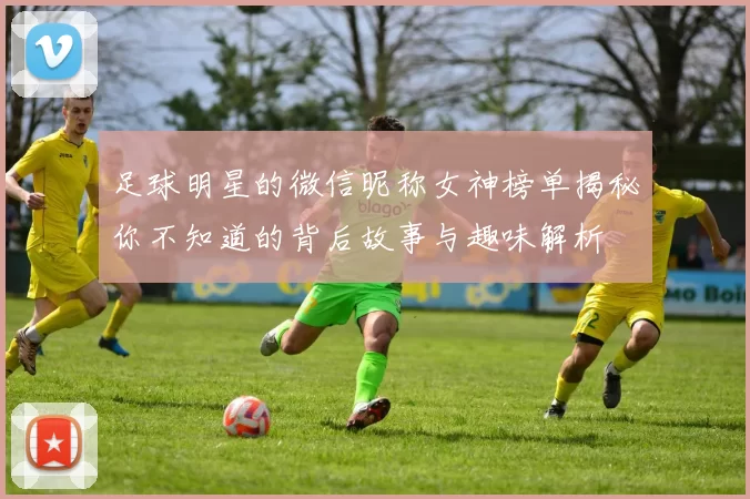 足球明星的微信昵称女神榜单揭秘你不知道的背后故事与趣味解析