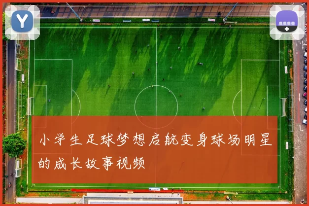 小学生足球梦想启航变身球场明星的成长故事视频